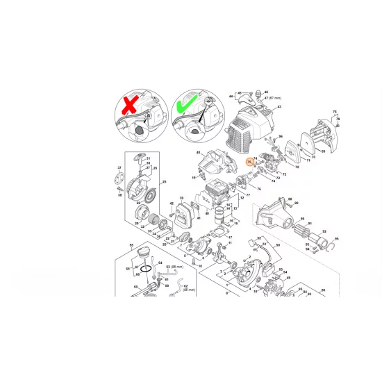 STIHL  Płaska wtyczka M 4149 431 2100